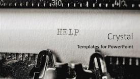  Presentation with text message - Presentation design with old-school-style-printed-text background and a light gray colored foreground