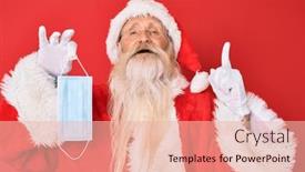 Presentation with old man - Slide set with old-senior-man-wearing-santa background and a lemonade colored foreground