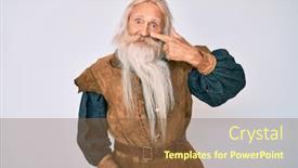  Presentation with nose - Colorful presentation theme enhanced with old-senior-man-with-grey backdrop and a tawny brown colored foreground
