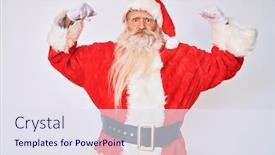  Presentation with senior fitness - Slides consisting of old-senior-man-with-grey background and a sky blue colored foreground