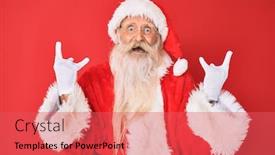  Presentation with traditional music - Beautiful theme featuring old-senior-man-with-grey backdrop and a red colored foreground