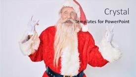  Presentation with old music - Theme with old-senior-man-with-grey background and a sky blue colored foreground