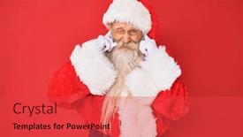  Presentation with traditional music - Beautiful slide deck featuring old-senior-man-with-grey backdrop and a red colored foreground