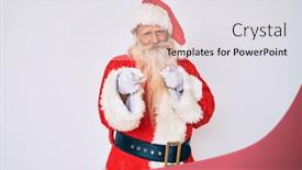  Presentation with long hair man - Amazing presentation theme having old-senior-man-with-grey backdrop and a light gray colored foreground