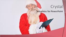  Presentation with long hair man - Beautiful theme featuring old-senior-man-with-grey backdrop and a light gray colored foreground