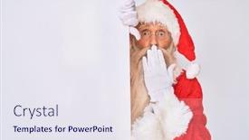  Presentation with long hair man - Audience pleasing slides consisting of old-senior-man-with-grey backdrop and a sky blue colored foreground