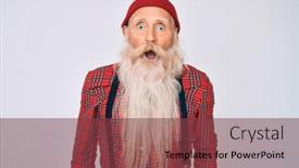  Presentation with wool - Beautiful slide set featuring old-senior-man-with-grey backdrop and a tawny brown colored foreground