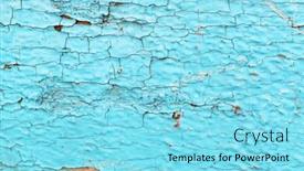 Presentation with cracked - Beautiful presentation design featuring old shabby wooden planks with cracked color paint background backdrop and a arctic colored foreground