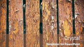  Presentation with cracked - PPT theme with old shabby wooden planks with cracked color paint background background and a coral colored foreground