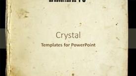  Presentation with old paper - Slide deck having chanel - old sheet of paper background and a lemonade colored foreground