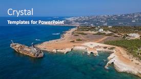  Presentation with old ship - PPT layouts enhanced with old-ship-wreck-near-coast background and a teal colored foreground