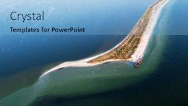  Presentation with black sea - Amazing slides having old-shipwreck-reinforced-concrete-barge backdrop and a light blue colored foreground