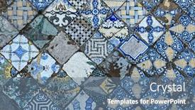  Presentation with ceramic tiles - Slide set enhanced with old-sicilian-style-ceramic-tiles background and a ocean colored foreground