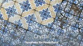  Presentation with ceramic tiles - PPT layouts with old-sicilian-style-ceramic-tiles background and a gray colored foreground