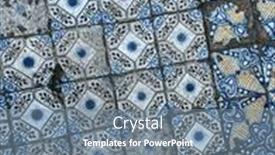  Presentation with ceramic tiles - Presentation design with old-sicilian-style-ceramic-tiles background and a gray colored foreground