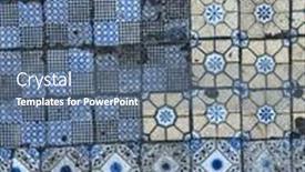  Presentation with ceramic tiles - Slide deck featuring old-sicilian-style-ceramic-tiles background and a ocean colored foreground