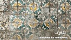 Presentation with ceramic tiles - Presentation design having old-sicilian-style-ceramic-tiles background and a gray colored foreground