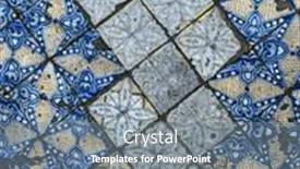  Presentation with ceramic tiles - Presentation featuring old-sicilian-style-ceramic-tiles background and a gray colored foreground