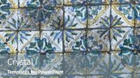  Presentation with ceramic tiles - Presentation theme enhanced with old-sicilian-style-ceramic-tiles background and a gray colored foreground