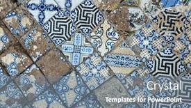  Presentation with ceramic tiles - Theme featuring old-sicilian-style-ceramic-tiles background and a gray colored foreground