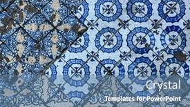  Presentation with ceramic tiles - Theme with old-sicilian-style-ceramic-tiles background and a teal colored foreground