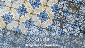  Presentation with ceramic tiles - Presentation theme featuring old-sicilian-style-ceramic-tiles background and a seafoam green colored foreground