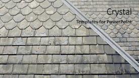  Presentation with slate - Audience pleasing presentation design consisting of old slate roof backdrop and a light gray colored foreground
