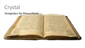  Presentation with old bible - Presentation enhanced with old slavic bible background and a white colored foreground