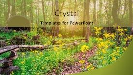  Presentation with trail - Slide deck having old-smoke-stack-ruins-along background and a  colored foreground