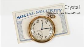  Presentation with social security - Slides enhanced with old-social-security-card background and a lemonade colored foreground