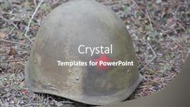  Presentation with world war - Amazing PPT theme having old soviet world war ii backdrop and a gray colored foreground