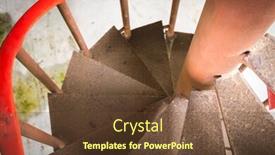  Presentation with spiral heat exchanger - Beautiful presentation theme featuring old spiral staircase backdrop and a tawny brown colored foreground