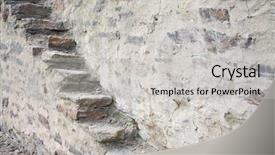  Presentation with steps - Presentation design featuring old stair steps in many background and a  colored foreground
