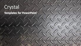  Presentation with steel - Audience pleasing theme consisting of old-steel-board-with-abstract backdrop and a  colored foreground