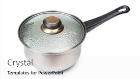  Presentation with lid - Beautiful slide deck featuring old-stewpan-with-condensed-lid backdrop and a white colored foreground