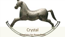  Presentation with toy - Beautiful slide set featuring old stone - antique toy the rocking-horse backdrop and a cream colored foreground