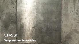  Presentation with silver metal red - Audience pleasing theme consisting of distressed texture - blank silver metal plate backdrop and a gray colored foreground