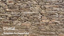  Presentation with stone masonry - Cool new PPT theme with old stone masonry background texture backdrop and a  colored foreground