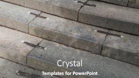  Presentation with architecture old - Slide deck consisting of old-stone-staircase-with-metal background and a gray colored foreground