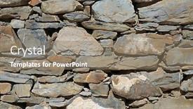  Presentation with rough - Amazing PPT layouts having old-stone-wall-texture-rough backdrop and a coral colored foreground