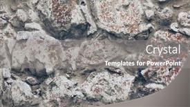  Presentation with stones - Theme featuring old-stones-wall-with-concrete background and a  colored foreground