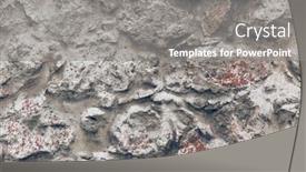  Presentation with stones - Slide set having old-stones-wall-with-concrete background and a  colored foreground