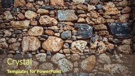  Presentation with old people - Beautiful PPT theme featuring old-stony-wall-abstract-vintage backdrop and a tawny brown colored foreground