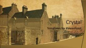  Presentation with bosnia old castle history - Cool new presentation theme with constitucion - door light of lantern backdrop and a wine colored foreground