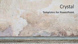  Presentation with obsolete - PPT theme with old street wall and pavement background and a light gray colored foreground