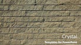  Presentation with old style - Presentation design featuring old-style-stone-wall-texture background and a coral colored foreground