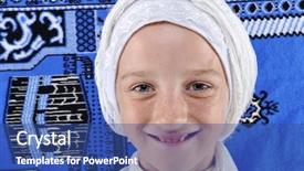  Presentation with muslim - Beautiful theme featuring old subcontinet - muslim little girl portrait backdrop and a  colored foreground
