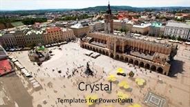  Presentation with old heritage christian - Colorful PPT layouts enhanced with old sukiennice poland world heritage backdrop and a coral colored foreground