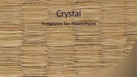  Presentation with flooring - PPT theme consisting of nihon - old tatami texture japanese flooring background and a coral colored foreground