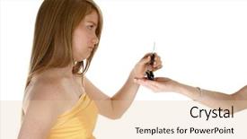  Presentation with old car - Cool new presentation design with old teen giving car key backdrop and a lemonade colored foreground